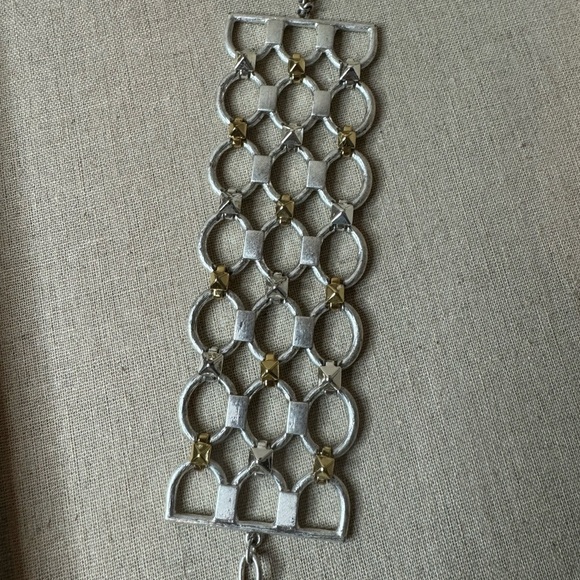 Stella and Dot Marine link 2 tone bracelet - Picture 1 of 6